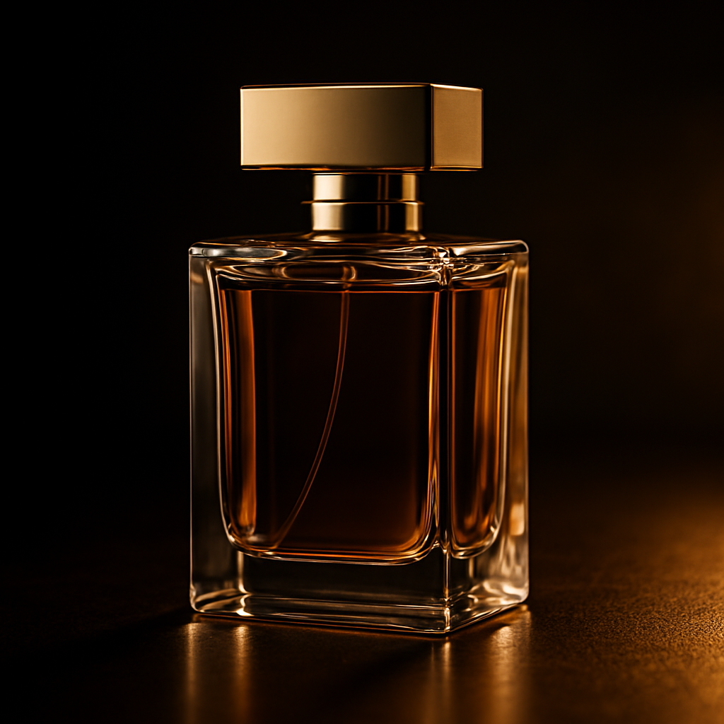 Commercial Produktfotografie eines Luxus-Parfümflakons